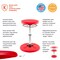 Kore Design Kids Adjustable Standard Wobble Chair 14-19in., Red KOR3100 - alternate 6