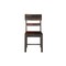 Homeroots Set of Two Dark Brown Solid Wood Ladder Back Dining Side Chairs, 2PK 661263 - alternate 1