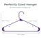 Serenelife Plastic Clothes Hangers, Non-Slip, Heavy Duty, 360 Deg Swivel Hook, Slim, Purple, 30PK SLHPLPURL30 - alternate 3