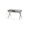 Homeroots 47" Gray and Black Computer Desk With Two Drawers 333545 - alternate 4