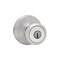 Kwikset Entry Knobs Mobile Home Satin Chrome 1-3/4 in Satin Chrome 94002-824 - alternate 6