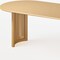 Homeroots 79" Natural Solid Wood Oval Dining Table 721112 - alternate 3