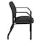 Office Star Products Big and Tall Guest Chair in Icon Black Fabric with soft PU Arms, Sturdy Black Metal Chair 55052B-231 - alternate 5