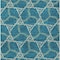 Homeroots 3' X 5' Teal Blue And Beige Geometric Washable Indoor Outdoor Area Rug 613524 - alternate 4