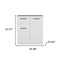 Homeroots 37in White Wood Accent Cabinet With Two Doors And One Drawer 524963 - alternate 1
