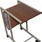 Homeroots 14" Brown and Silver Metal Writing Desk 469109 - alternate 4