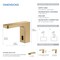 Kibi Blaze Touchless Bathroom Faucet with Pop-Up Drain, Plug-In or Battery Powered C-KBF1030BB - alternate 7