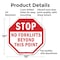 Signmission Stop No Forklifts Beyond This Point, 10 Inch X 10 Inch, Aluminum Metal Signs OC-A-10-59 - alternate 4