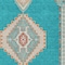 Homeroots 8' X 10' Teal Blue Brown And Ivory Oriental Washable Indoor Outdoor Area Rug 598445 - alternate 5