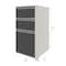 Connexion 15.40" W 3 Drawer Desk Pedestal, Sandstone/Slate, Letter/Legal 93621-1159 - alternate 4