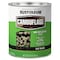 Rust-Oleum Paint, Water Base, Flat Sheen, Flat Black, 1 qt, 50 to 90 sq-ft/qt Coverage Area 379558 - alternate 1