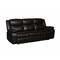 Homeroots 86" Brown Faux Leather Sofa With Black Legs 366304 - alternate 5