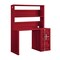 Homeroots 47" Red Iron Writing Desk 491387 - alternate 1
