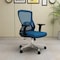 Leisuremod Adorit Ergonomic Office Chair - Mesh Back, Cotton Seat, Adjustable Height & 360 deg Swivel AO60BU - alternate 5