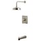 Kingston Brass Single-Handle Pressure Balanced Tub and Shower Faucet, Brushed Nickel KB5898DL - alternate 1