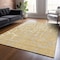 Homeroots 5' X 8' Gold And Beige Abstract Washable Indoor Outdoor Area Rug 601123 - alternate 6