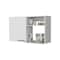 Homeroots 39in White Accent Cabinet With Two Shelves 518042 - alternate 4