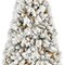 Homeroots 6' Pre Lit Full Flocked Fir Christmas Tree 713094 - alternate 6
