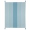 Homeroots 50" X 60" Blue Woven Cotton Striped Throw Blanket with Tassels 516599 - alternate 1