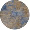 Homeroots 8' Navy Blue And Brown Round Abstract Washable Indoor Outdoor Area Rug 603595 - alternate 7