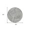 Homeroots 8' Gray And Ivory Round Geometric Washable Indoor Outdoor Area Rug 594793 - alternate 6