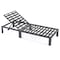 Leisuremod Chelsea Modern Outdoor Chaise Lounge Chair With Green Cushions CLBL-77LGR - alternate 7
