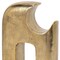 Homeroots 11" Antiqued Brass Aluminum Modern Abstract Tabletop Sculpture 608729 - alternate 3