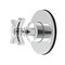 Kingston Brass Single-Handle Six-Way Diverter Valve with Round Trim Kit, Polished Chrome KS4031ZX - alternate 1