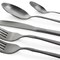 Megachef Cravat 20 Piece Flatware Utensil Set, Stainless Steel Service for 4 in Matte Black MCFW-CRAVAT-MATTEBLACK - alternate 7