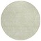 Homeroots 8' Artichoke Green And Ivory Round Floral Washable Indoor Outdoor Area Rug 594601 - alternate 4