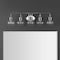 Jonathan Y Shirley 36.25" 5-Light Farmhouse Industrial Metal LED Vanity Light w/Seeded Glass Globe Shades, Chrom JYL7906A - alternate 7