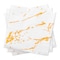 Smarty Had A Party White with Gold Marble Paper BeverageCocktail Napkins 600 Napkins, 600PK 3291-CASE - alternate 7