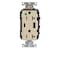 Leviton USB Receptacle, 20 A, 1/2 hp, Ivory T5833-HGI - alternate 1