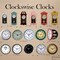 Clockswise 16in Round Battery-Operated Vintage Chiming Wall Clock with Chime & Non-Ticking Feature, Rustic Gold QI004821 - alternate 6