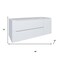 Homeroots 48" White Wood Floating Bathroom Vanity With White Sink And Two Drawers 624126 - alternate 3