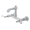 Kingston Brass Double-Handle Wall Mount Bathroom Faucet, Polished Chrome KS7251BL - alternate 1