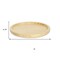 Homeroots 9" Natural Solid Wood Handmade Round Vanity Tray 625652 - alternate 7