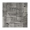 World Rug Gallery Contemporary Boho Stripes Non Shedding Soft Area Rug 6 ft 6 in x 6 ft 6 in Square Black 396BLACK6SQ - alternate 3