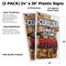 Signmission Carolina Style Bbq, Plastic Signs Only 24 Inch x 36 Inch, Corrugated Plastic, 2PK CSB-2436-2PACK-Carolina Style Bbq - alternate 2