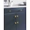 Amerock Urbanite 5-1/16 in 128 mm Center-to-Center Brushed Gold/Matte Black Cabinet Pull BP778128BGLMB - alternate 3
