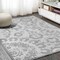 Jonathan Y Lucena Modern Medallion High-Low Light Gray/Ivory 4 ft. x 6 ft. Indoor/Outdoor Area Rug AMC104A-4 - alternate 6