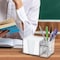 Acrimet Desktop Organizer Pencil, Pen, Paper, Clip, Caddy Holder (Plastic) (Paper Included) (Crystal Color) 954.3 - alternate 7