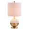 Jonathan Y Carr 23.5" Ceramic/Metal LED Table Lamp, White/Brass JYL5005A - alternate 1
