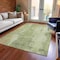Homeroots 5' X 8' Sage And Ivory Abstract Washable Indoor Outdoor Area Rug 616191 - alternate 6