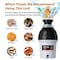 Tecasa 1 HP Garbage Disposals, 2800 RPM, 37 oz Grinding Capacity, With Power Cord TGES1XA - alternate 6