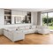 Homeroots Light Gray Italian Leather Power Reclining U Shaped Eight Piece Corner Sectional With Console 632566 - alternate 10