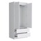 Homeroots 32" White Two Drawer Combo Dresser 524957 - alternate 7