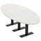 Skutchi Designs 8ft Oval Conference Table With Power | Harmony Series | 6 Person Meeting Room Table HAR-OVL-48X96-T.BK-WA7976-NA - alternate 1