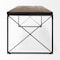 Homeroots Rectangular Mango Woodmedium Brown Top And Black Iron Base Accent Bench 376175 - alternate 6