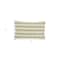 Homeroots 12" X 20" Sage and Ivory Striped Cotton Blend Throw Pillow With Texture 527798 - alternate 3